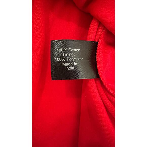 Lane Bryant 22 Red Three Quarter Sleeve Cutout Square Neck Line Knit Blouse - Picture 7 of 7